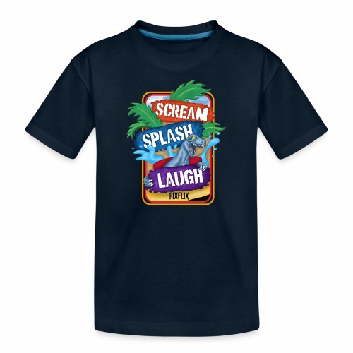 Jurassic Scream Splash Laugh - Kid's Premium Organic T-Shirt