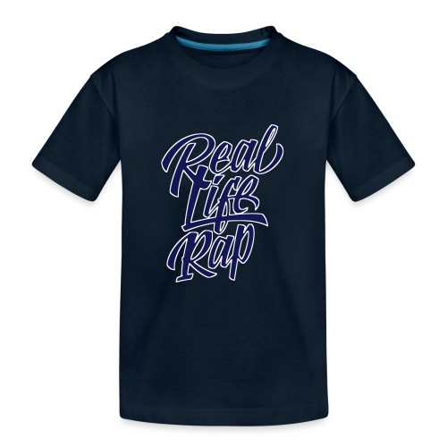 realliferap1_twocolor_rev - Kid's Premium Organic T-Shirt