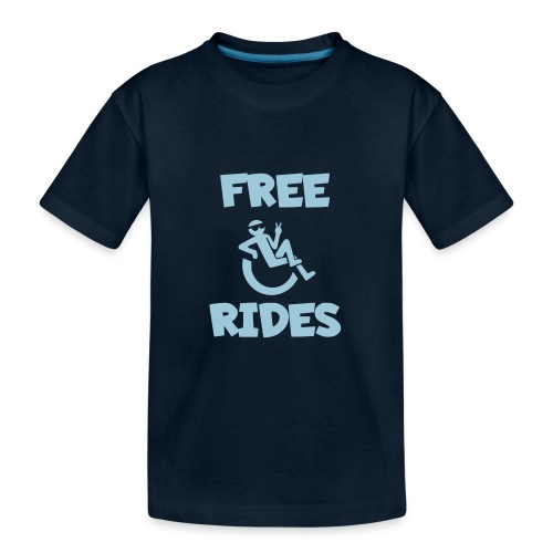 This wheelchair user gives free rides - Kid's Premium Organic T-Shirt