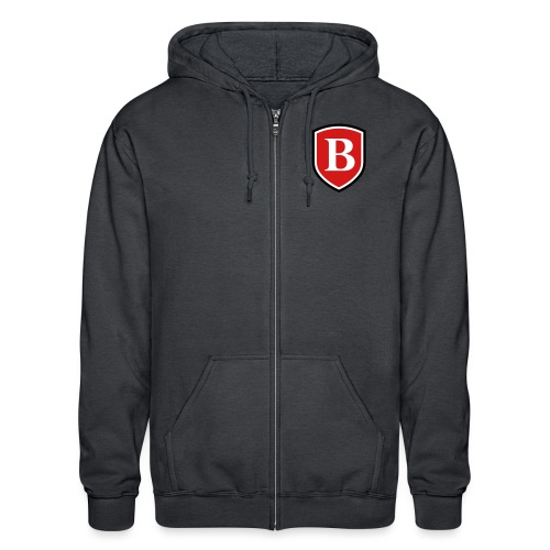The Burlington School Shield Logo - Gildan Heavy Blend Adult Zip Hoodie