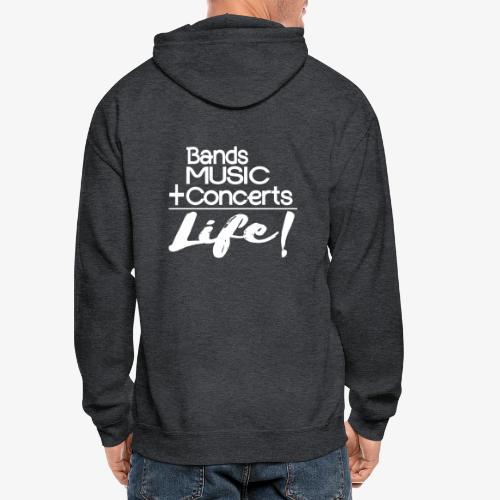 Music is Life - Gildan Heavy Blend Adult Zip Hoodie