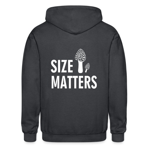 SIZE MATTERS! - Gildan Heavy Blend Adult Zip Hoodie