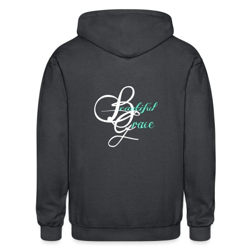 Beautiful Grace Logo - Gildan Heavy Blend Adult Zip Hoodie