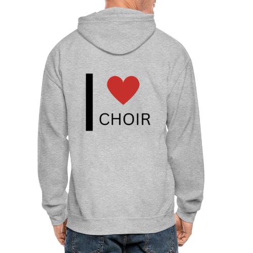 I Love Choir - Gildan Heavy Blend Adult Zip Hoodie