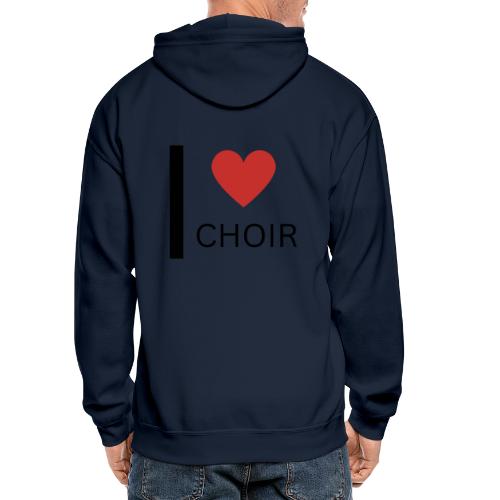 I Love Choir - Gildan Heavy Blend Adult Zip Hoodie
