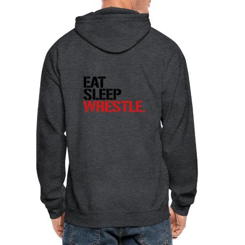 Eat Sleep Wrestle - Gildan Heavy Blend Adult Zip Hoodie