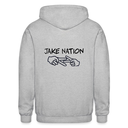 Jake nation phone cases - Gildan Heavy Blend Adult Zip Hoodie