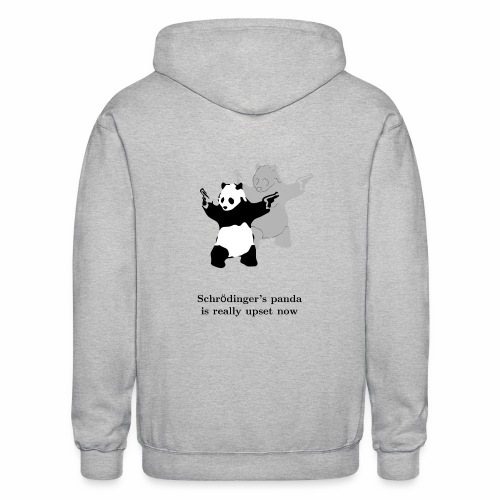 Schrödinger's panda is really upset now - Gildan Heavy Blend Adult Zip Hoodie