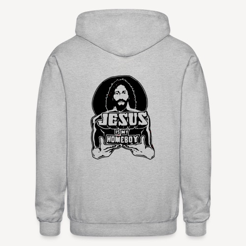 Jesus is my Homeboy - Gildan Heavy Blend Adult Zip Hoodie