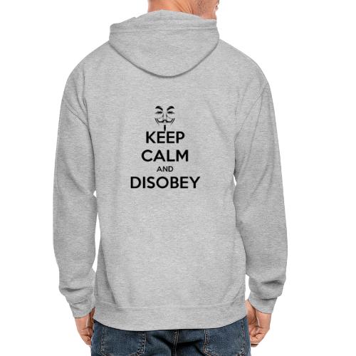 Anonymous Keep Calm And Disobey Thick - Gildan Heavy Blend Adult Zip Hoodie
