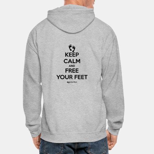 Keep Calm and Free Your Feet - Gildan Heavy Blend Adult Zip Hoodie