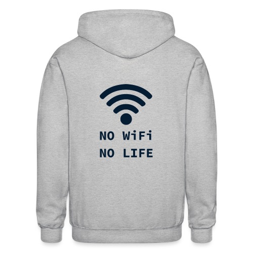 No Wi-Fi, No Life - Gildan Heavy Blend Adult Zip Hoodie