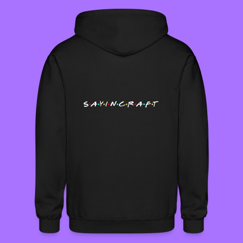 Sayincraft Logo (Friends Themed Design) - Gildan Heavy Blend Adult Zip Hoodie