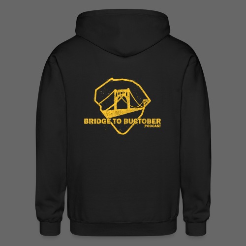 Bridge to Buctober Small Logo Gold - Gildan Heavy Blend Adult Zip Hoodie