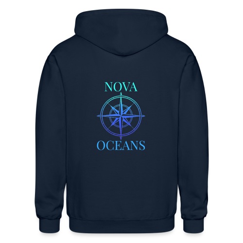 logo_nova_oceans - Gildan Heavy Blend Adult Zip Hoodie