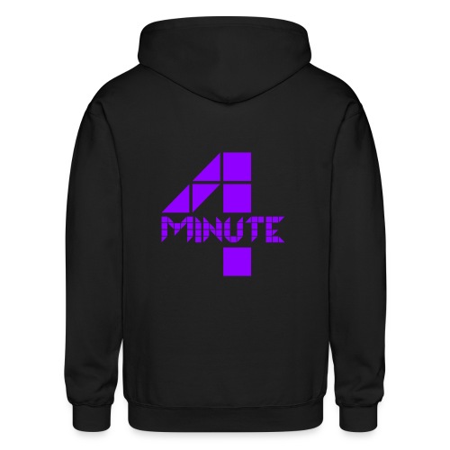 4Minute Logo in Purple Women's Hoodie - Gildan Heavy Blend Adult Zip Hoodie