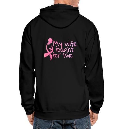 My wife fought for two - Gildan Heavy Blend Adult Zip Hoodie