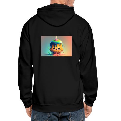 Cake Caricature - January 1st Psychedelic Desserts - Gildan Heavy Blend Adult Zip Hoodie