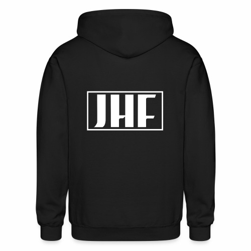 JHF logo 2 - Gildan Heavy Blend Adult Zip Hoodie