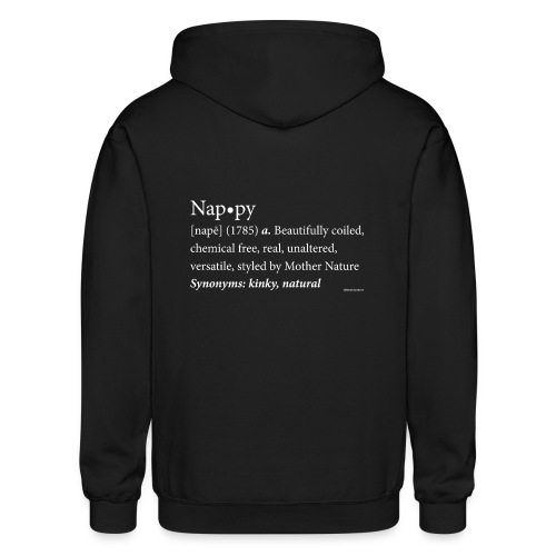 The original Nappy Definition By Global Couture - Gildan Heavy Blend Adult Zip Hoodie