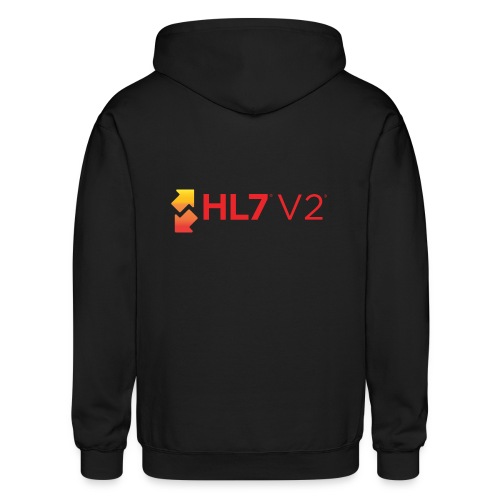 HL7 Version 2 Logo - Gildan Heavy Blend Adult Zip Hoodie