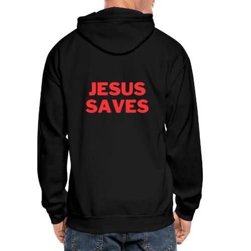 Jesus Saves - Gildan Heavy Blend Adult Zip Hoodie