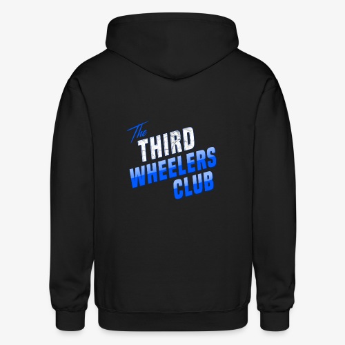 the Third Wheelers Club Blue - Gildan Heavy Blend Adult Zip Hoodie