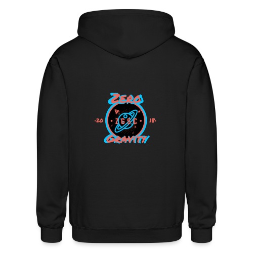 zero gravity 3D logo - Gildan Heavy Blend Adult Zip Hoodie