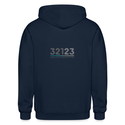 WDSD 2023 (black logo single side) - Gildan Heavy Blend Adult Zip Hoodie