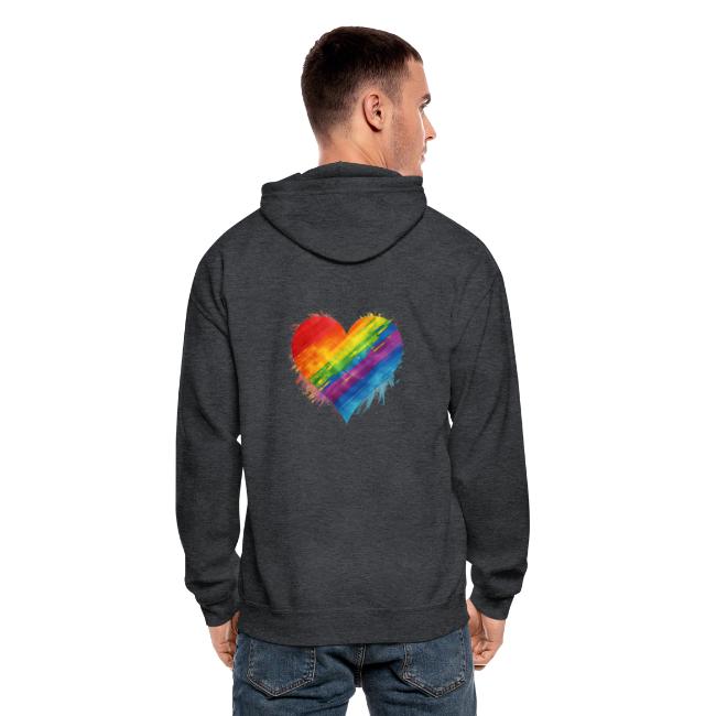 Watercolor Rainbow Pride Heart - LGBTQ LGBT Pride