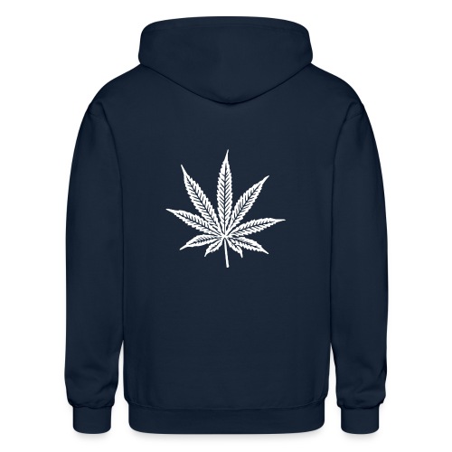 Cannabis Leaf - Gildan Heavy Blend Adult Zip Hoodie