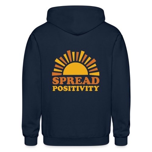 Spread Positivity - Gildan Heavy Blend Adult Zip Hoodie
