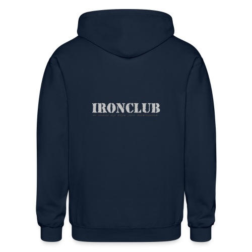Ironclub - a way of life for everyone - Gildan Heavy Blend Adult Zip Hoodie