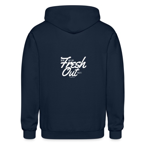 Fresh Out Beats Logo 24 - Gildan Heavy Blend Adult Zip Hoodie