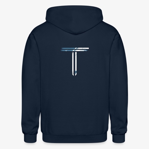 Blue T Logo - Gildan Heavy Blend Adult Zip Hoodie