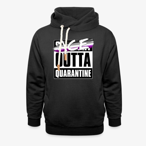 Ace Outta Quarantine - Asexual Pride - Unisex Shawl Collar Hoodie