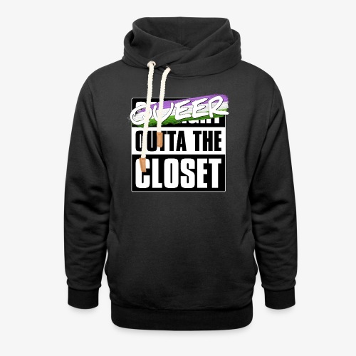 Queer Outta the Closet - Genderqueer Pride - Unisex Shawl Collar Hoodie