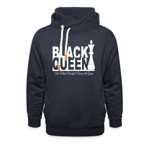 Black Queen Powerful - Unisex Shawl Collar Hoodie