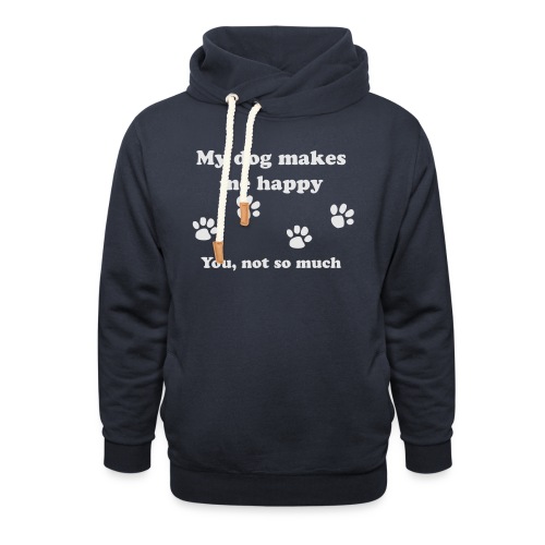 dog_happy - Unisex Shawl Collar Hoodie