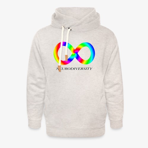 Neurodiversity with Rainbow swirl - Unisex Shawl Collar Hoodie