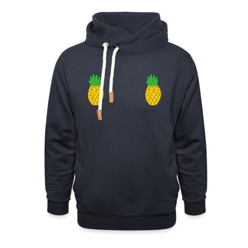 Pineapple nipple shirt - Unisex Shawl Collar Hoodie