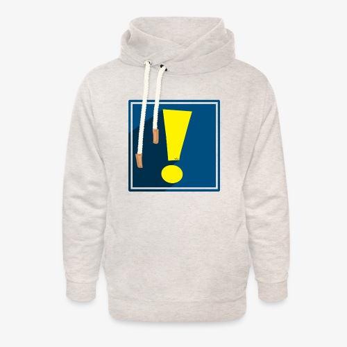 Whee Shadow Exclamation Point - Unisex Shawl Collar Hoodie