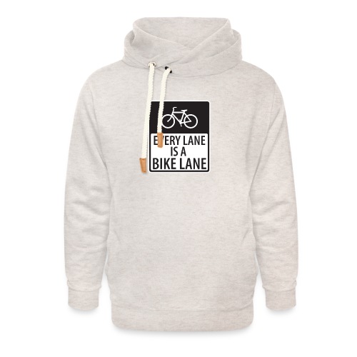 Every Lane is a Bike Lane - Unisex Shawl Collar Hoodie