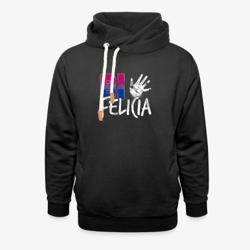 Bi Felicia Funny Bisexual Pride Flag - Unisex Shawl Collar Hoodie
