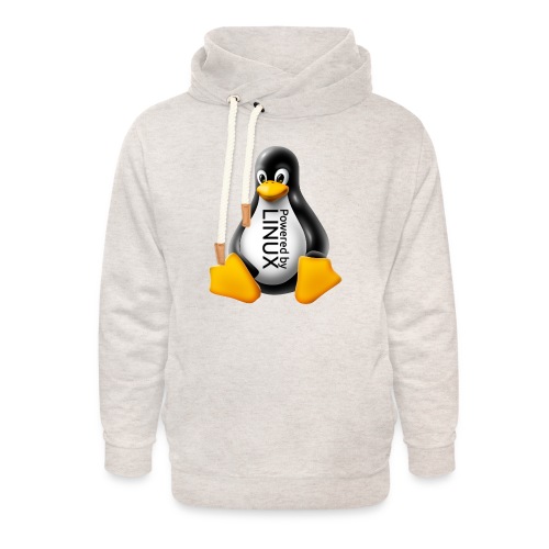 Powered by Linux - Unisex Shawl Collar Hoodie