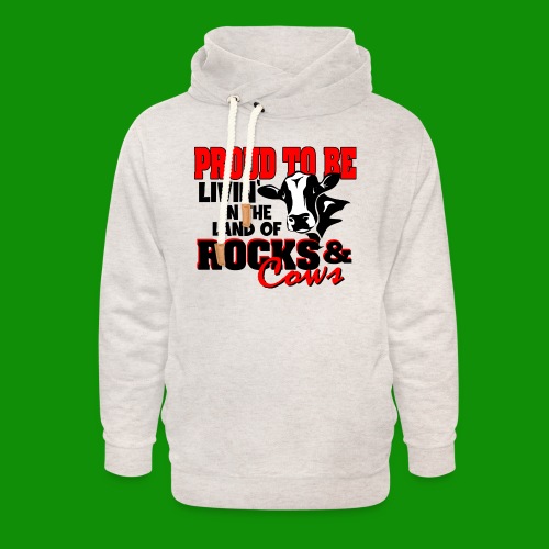 Livin' in the Land of Rocks & Cows - Unisex Shawl Collar Hoodie