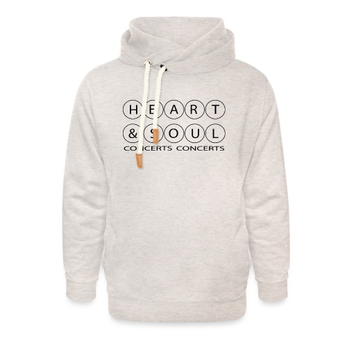 Heart & Soul Concerts - text horizon (no fill) - Unisex Shawl Collar Hoodie