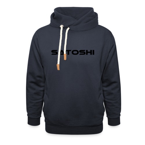 satoshi stroke only one word satoshi, bitcoiner - Unisex Shawl Collar Hoodie