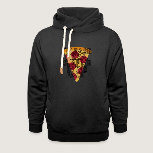 Pizza in the Face - Unisex Shawl Collar Hoodie