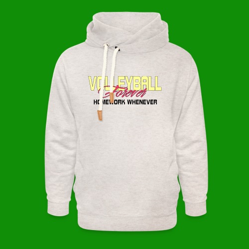 Volleyball Forever Homework Whenever - Unisex Shawl Collar Hoodie